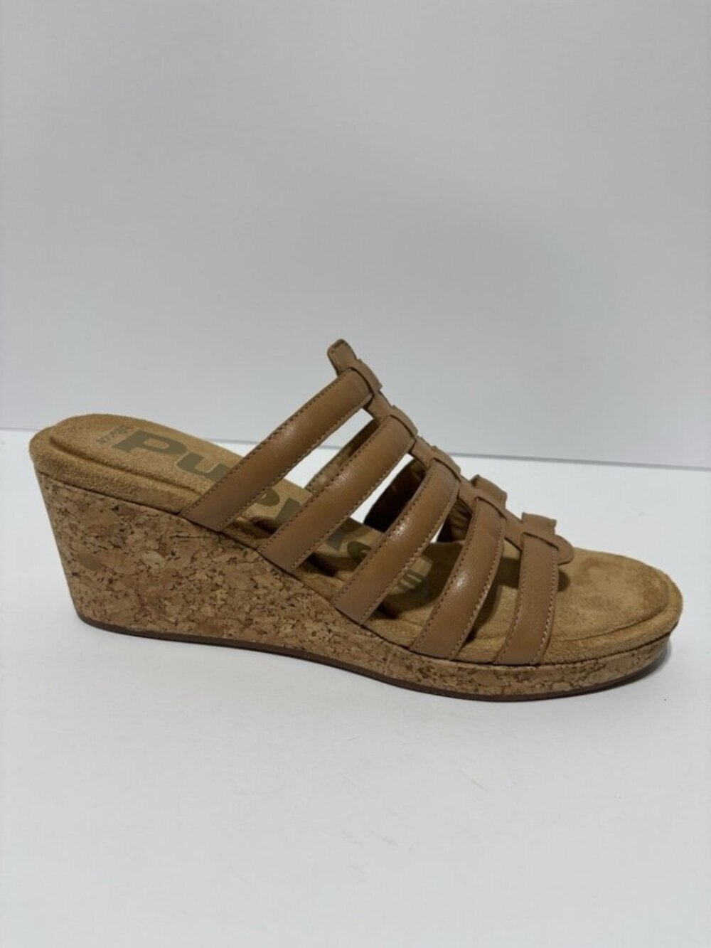 Hush Puppies Women’s Willow Slide Wedge Sandals Beige, Size 10 M